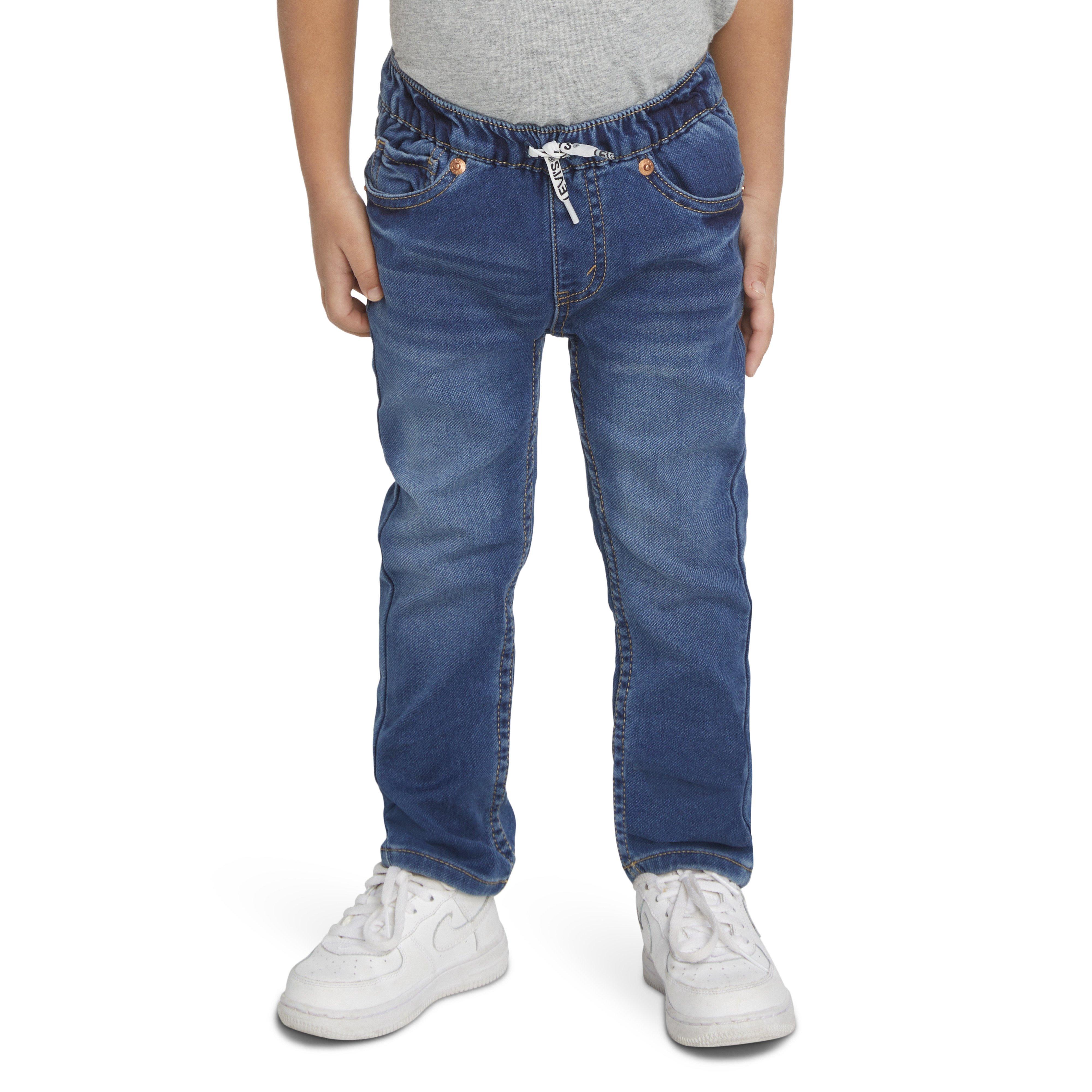 Levi's Toddler Boys' Skinny Fit Medium Wash Pull On Jeans - Blue - MEDIUM BLUE